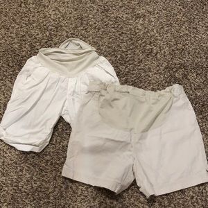 Two maternity shorts.